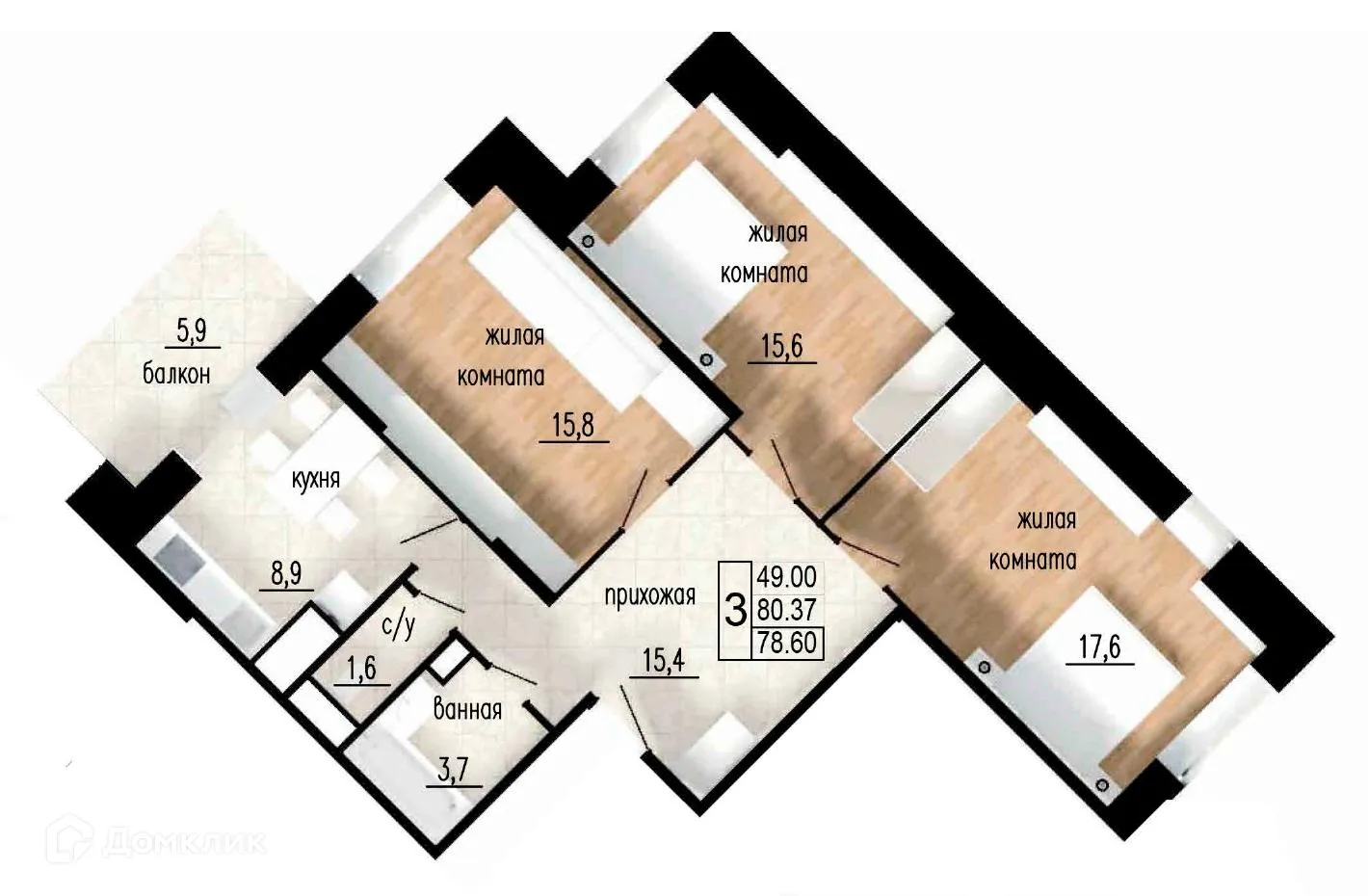 Фото квартиры в ЖК ЛИТЕЙНЫЙ