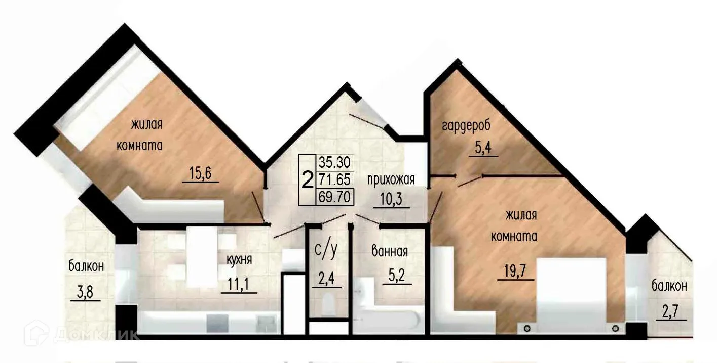 Фото квартиры в ЖК ЛИТЕЙНЫЙ