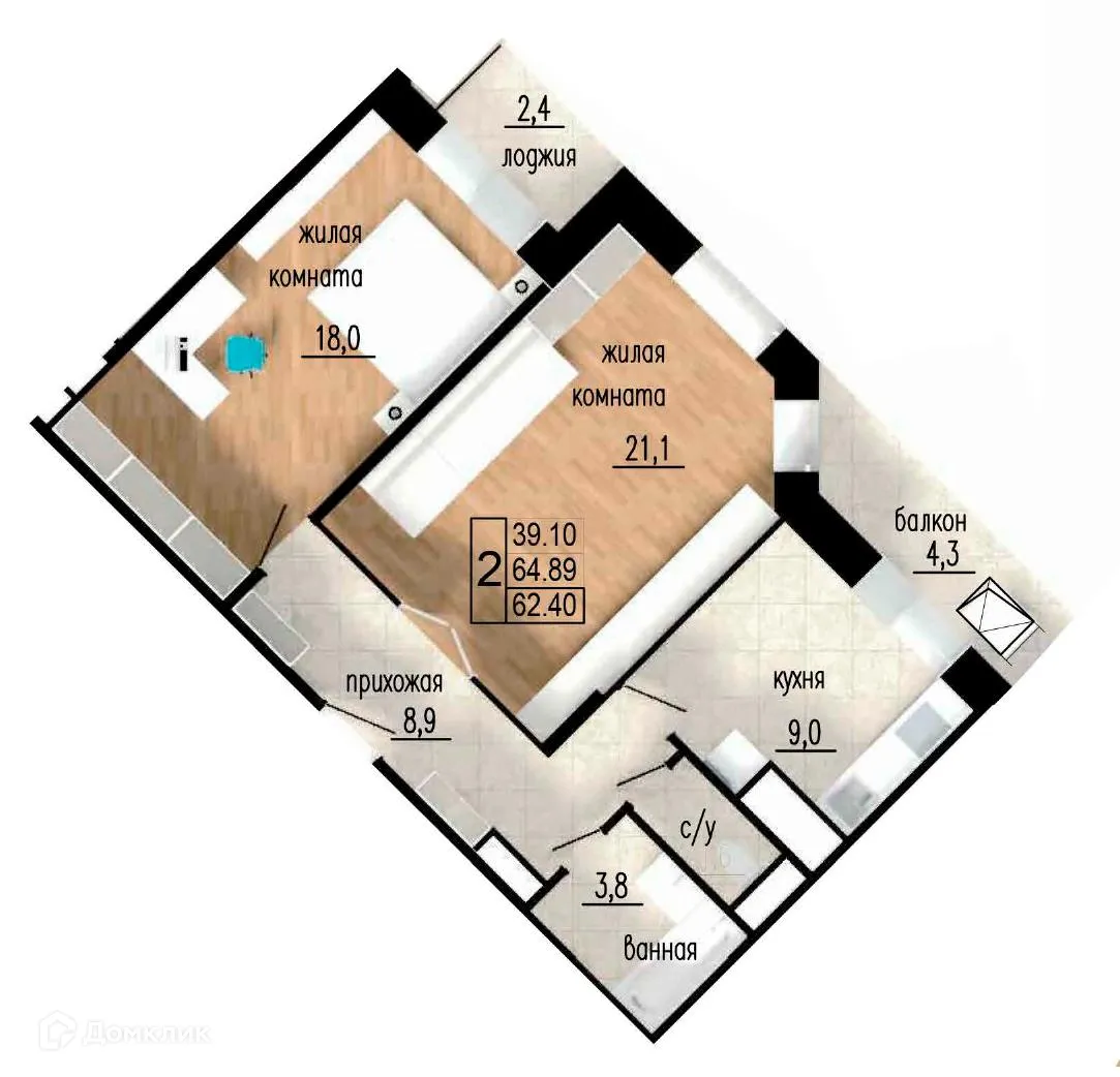 Фото квартиры в ЖК ЛИТЕЙНЫЙ