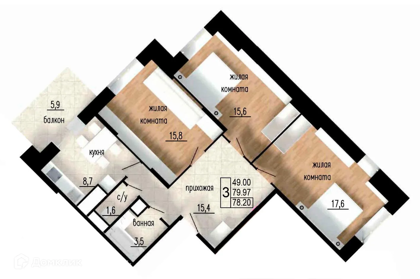 Фото квартиры в ЖК ЛИТЕЙНЫЙ