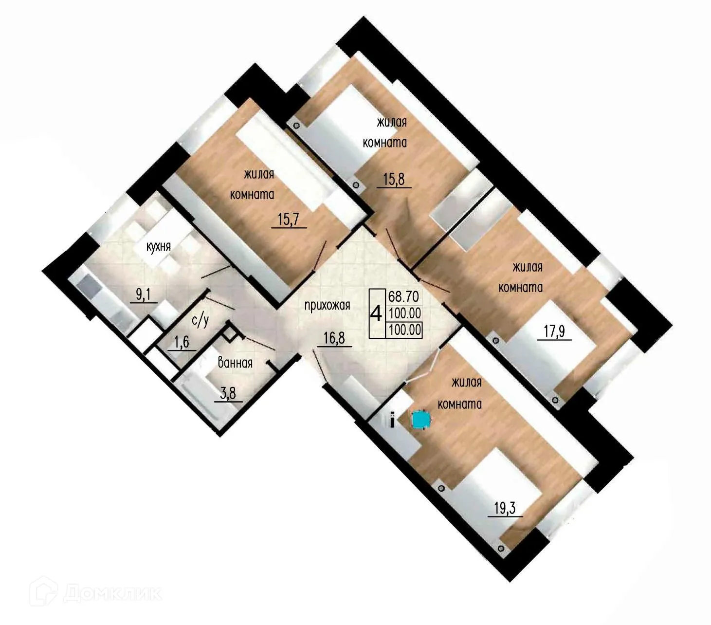 Фото квартиры в ЖК ЛИТЕЙНЫЙ