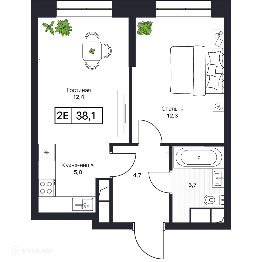 Фото квартиры в ЖК Пушкино Град
