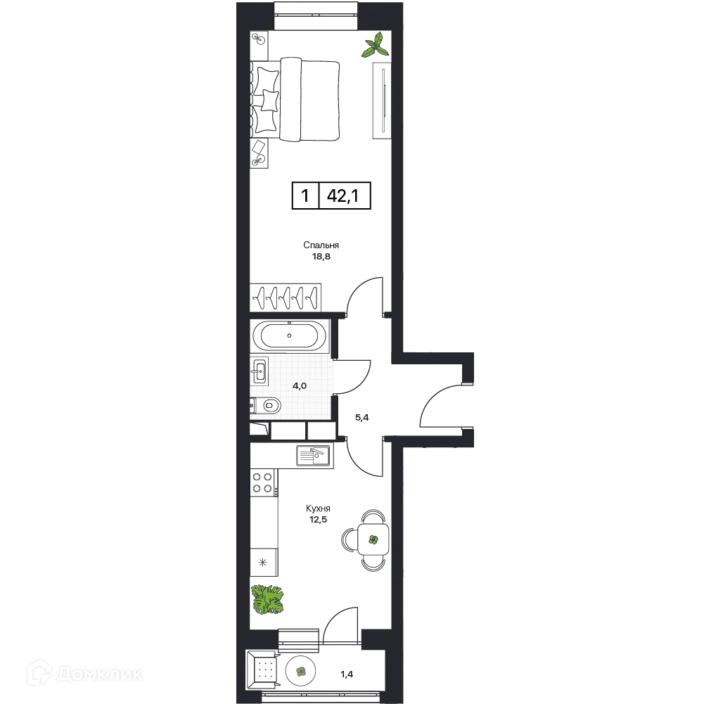 Фото квартиры в ЖК Пушкино Град