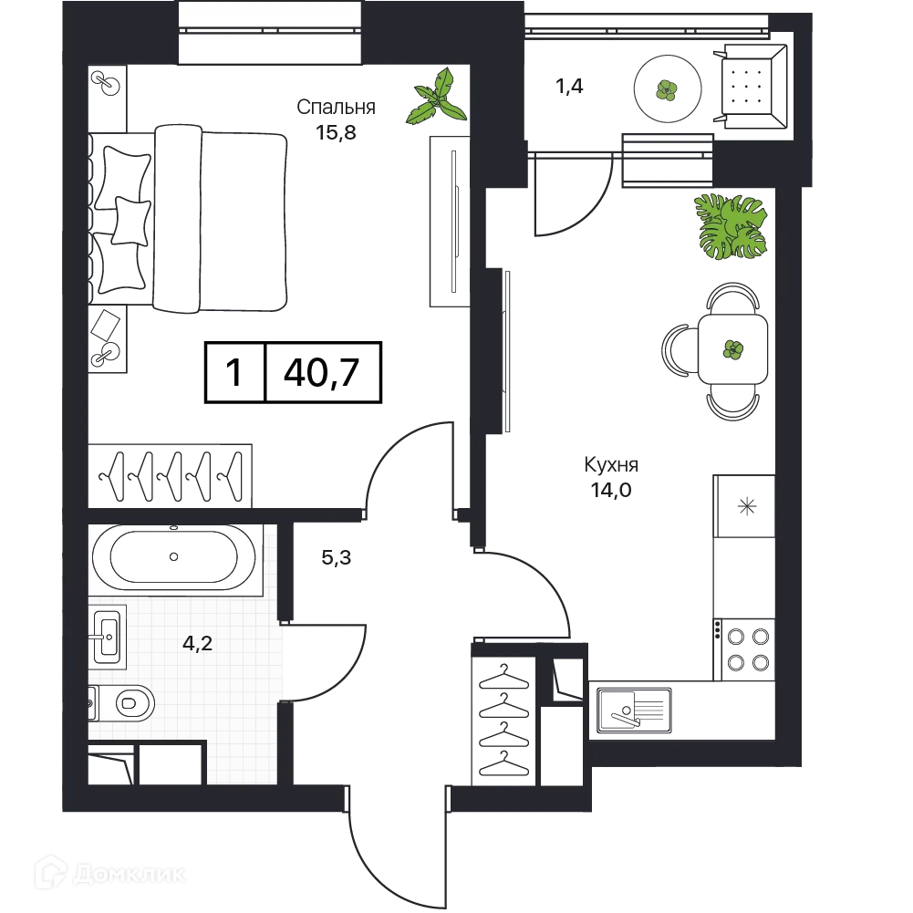 Фото квартиры в ЖК Пушкино Град