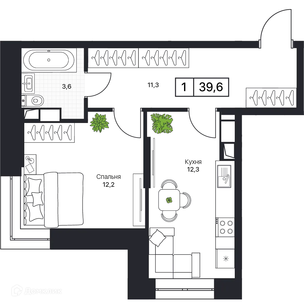 Фото квартиры в ЖК Пушкино Град