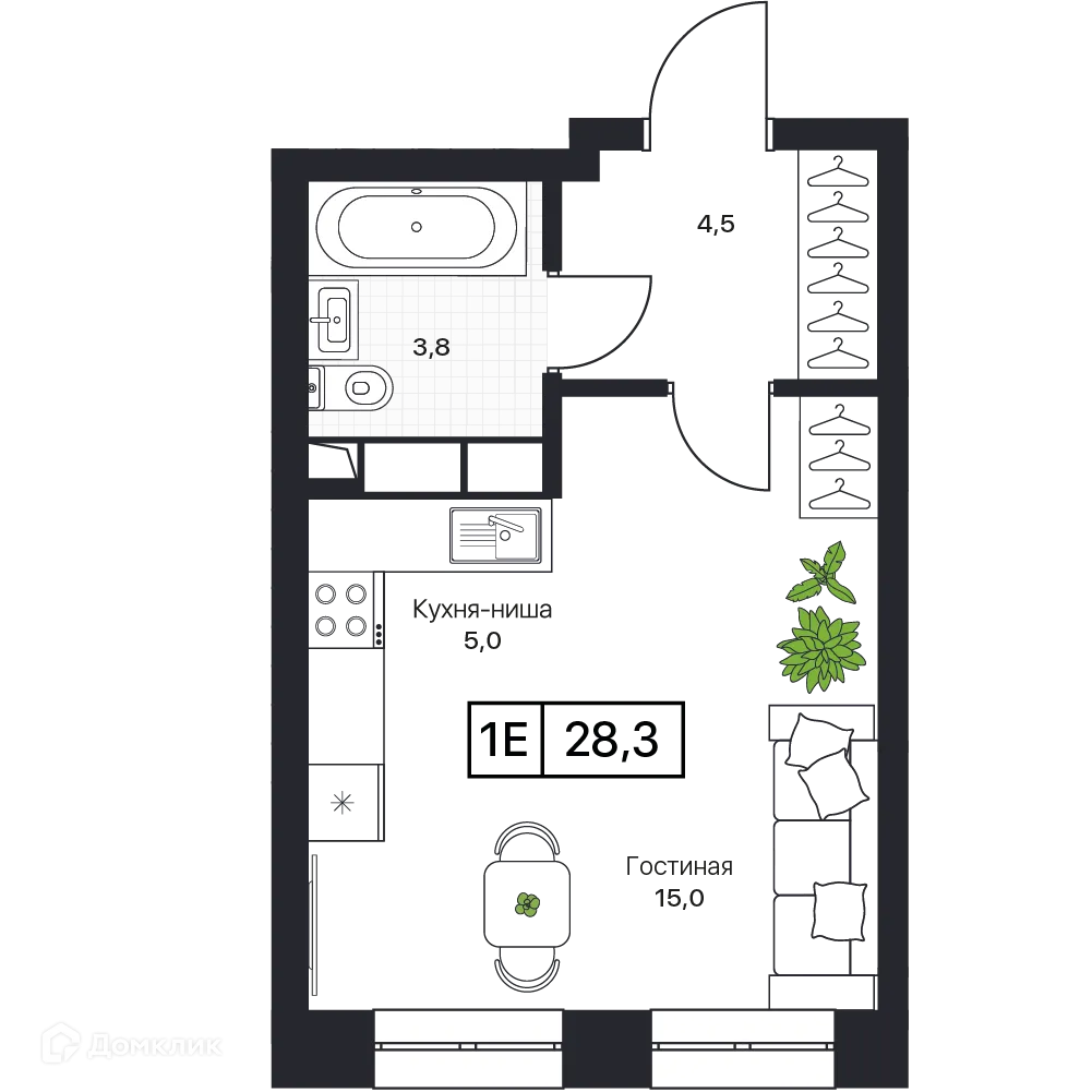 Фото квартиры в ЖК Пушкино Град