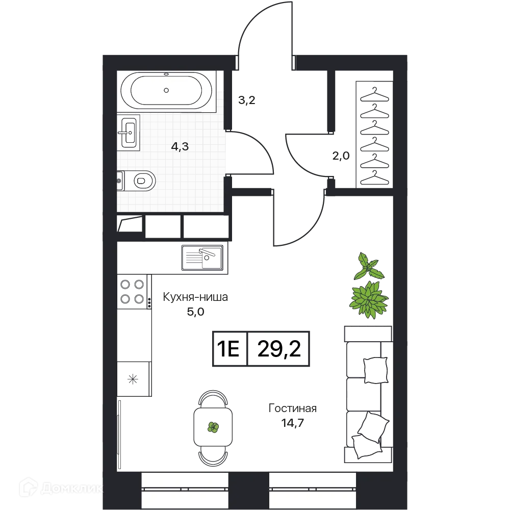 Фото квартиры в ЖК Пушкино Град