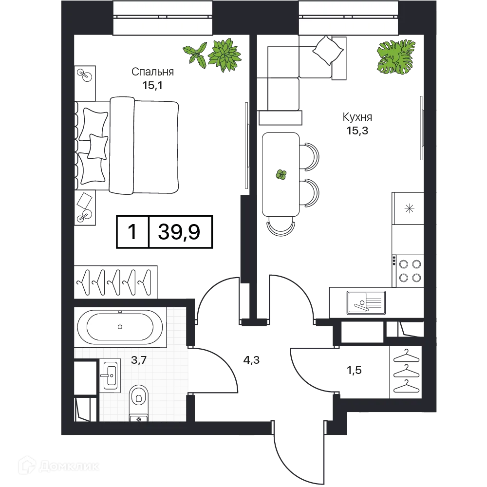 Фото квартиры в ЖК Пушкино Град