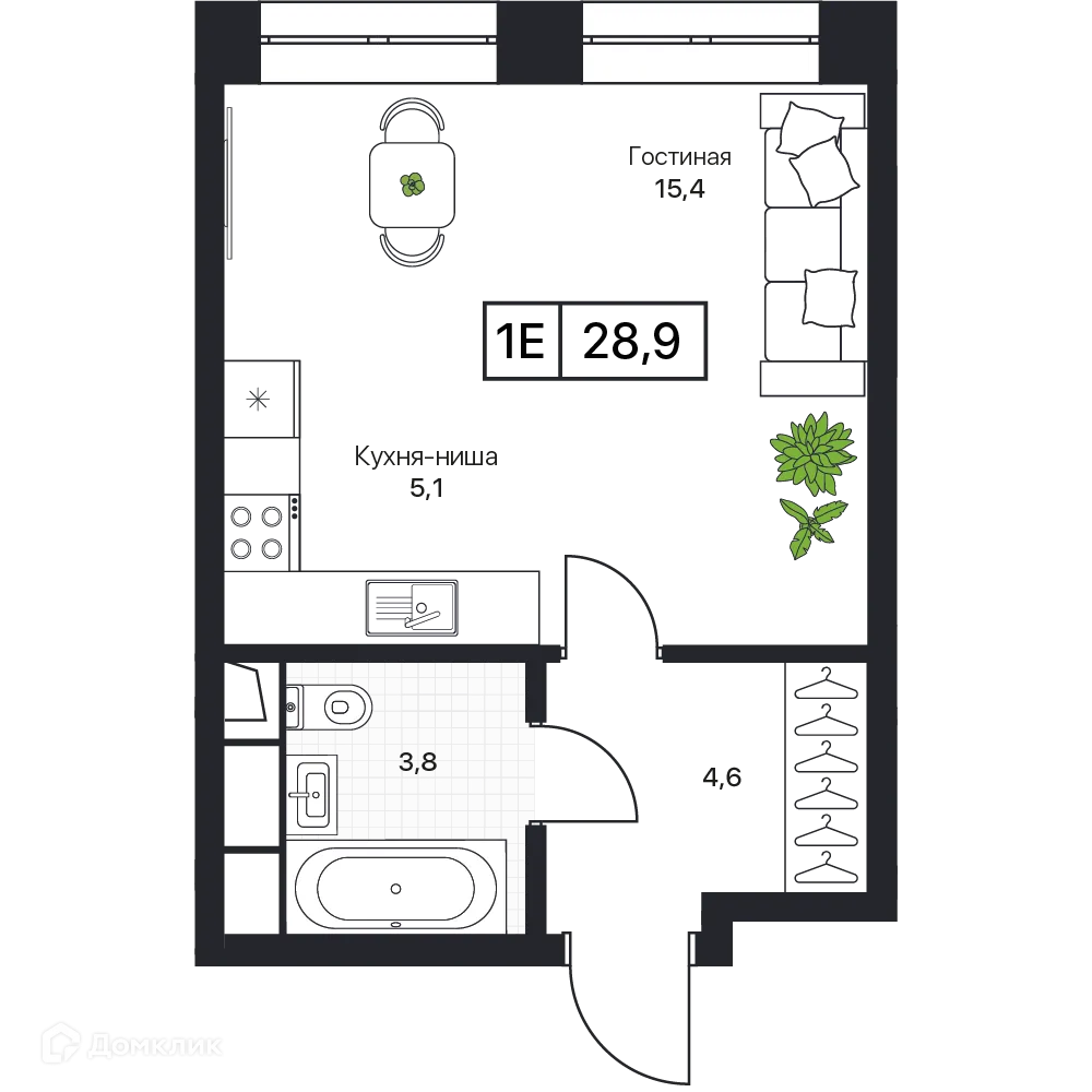 Фото квартиры в ЖК Пушкино Град