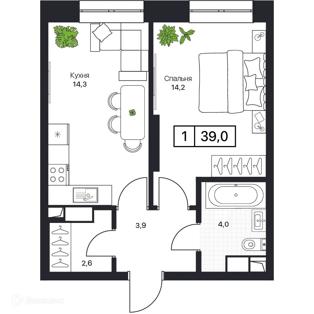 Фото квартиры в ЖК Пушкино Град