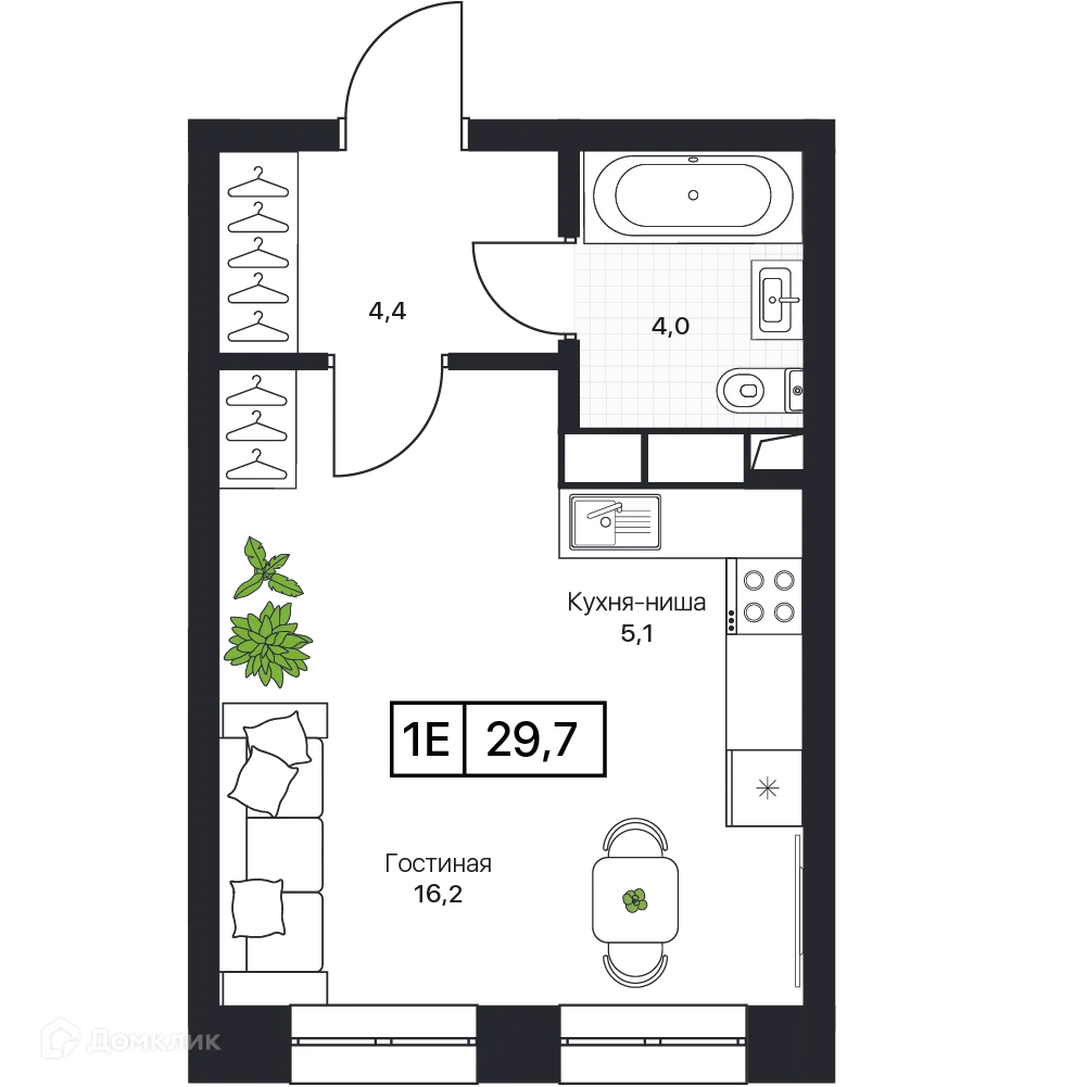 Фото квартиры в ЖК Пушкино Град
