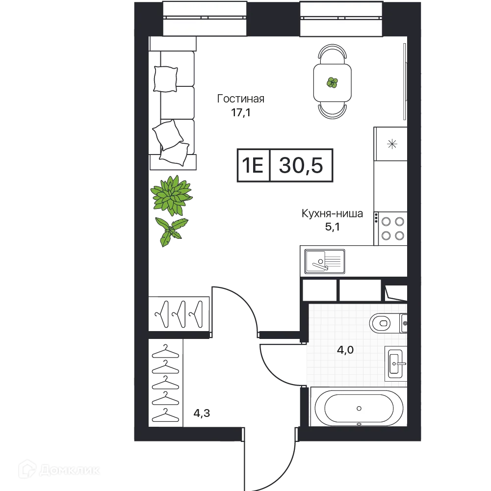 Фото квартиры в ЖК Пушкино Град