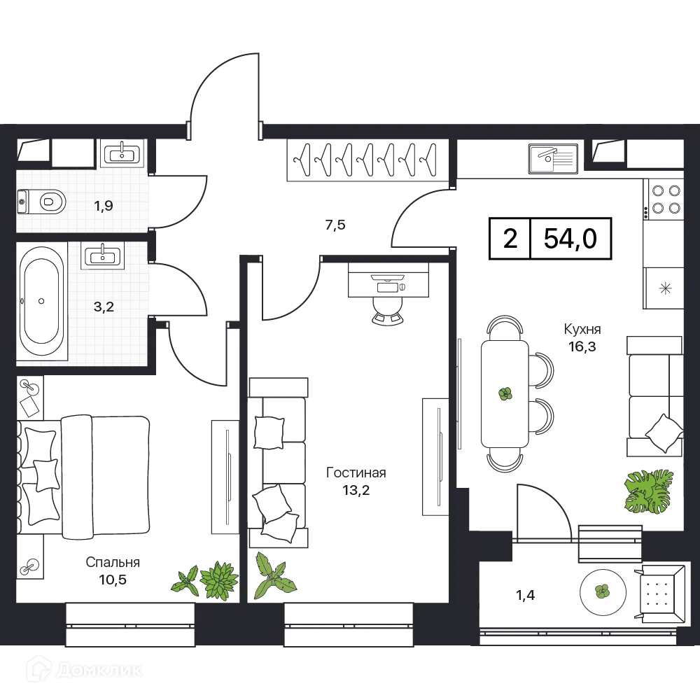 Фото квартиры в ЖК Пушкино Град