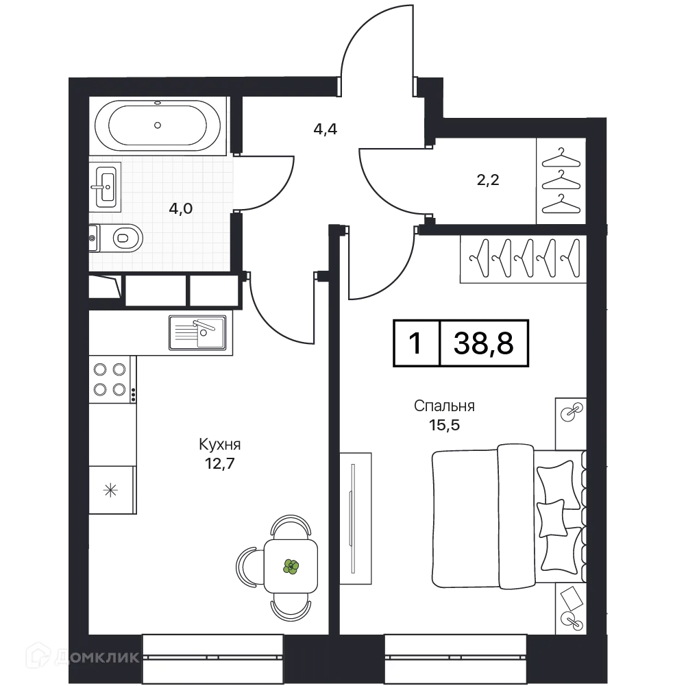 Фото квартиры в ЖК Пушкино Град