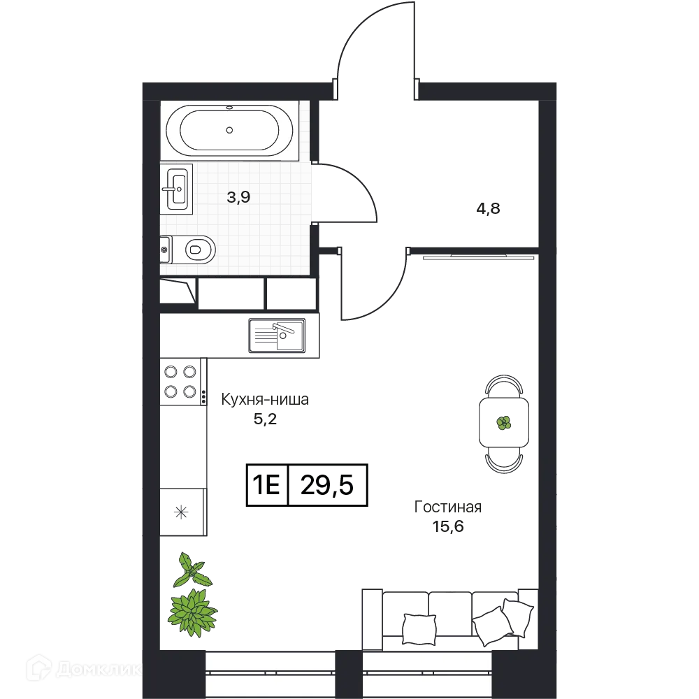 Фото квартиры в ЖК Пушкино Град