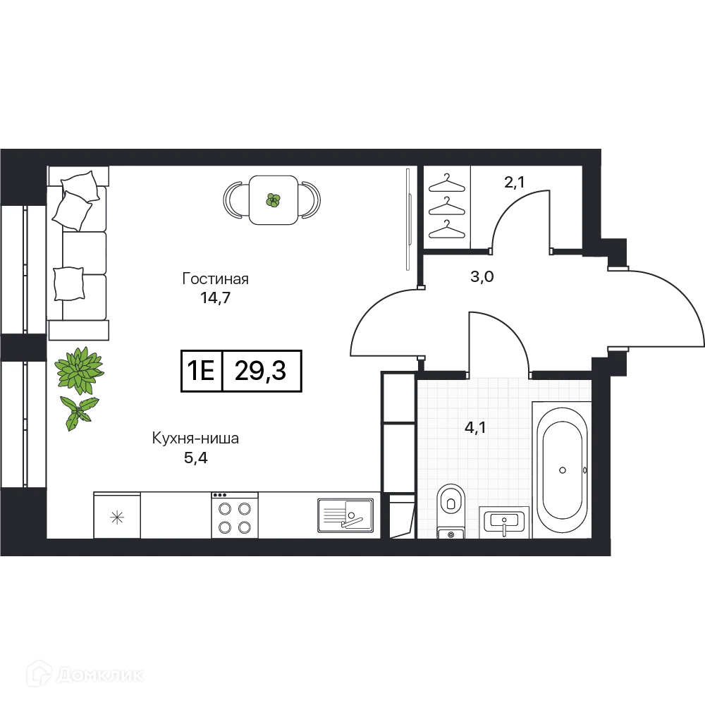 Фото квартиры в ЖК Пушкино Град