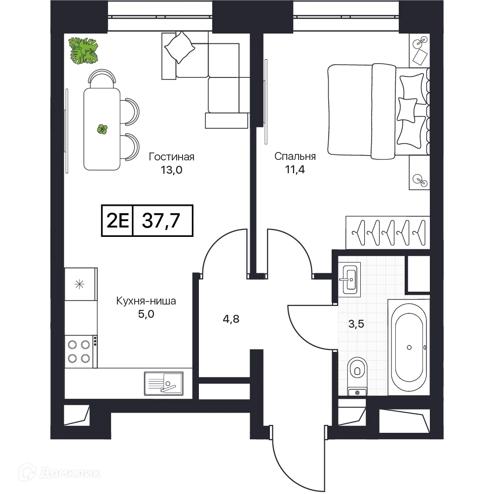 Фото квартиры в ЖК Пушкино Град