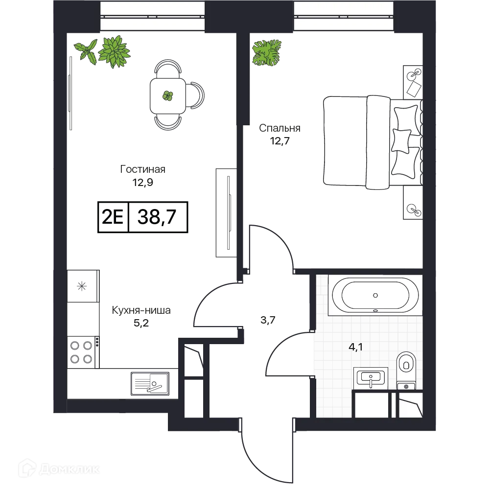Фото квартиры в ЖК Пушкино Град