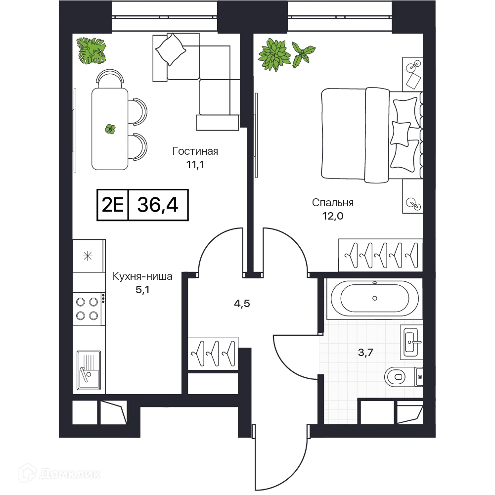 Фото квартиры в ЖК Пушкино Град