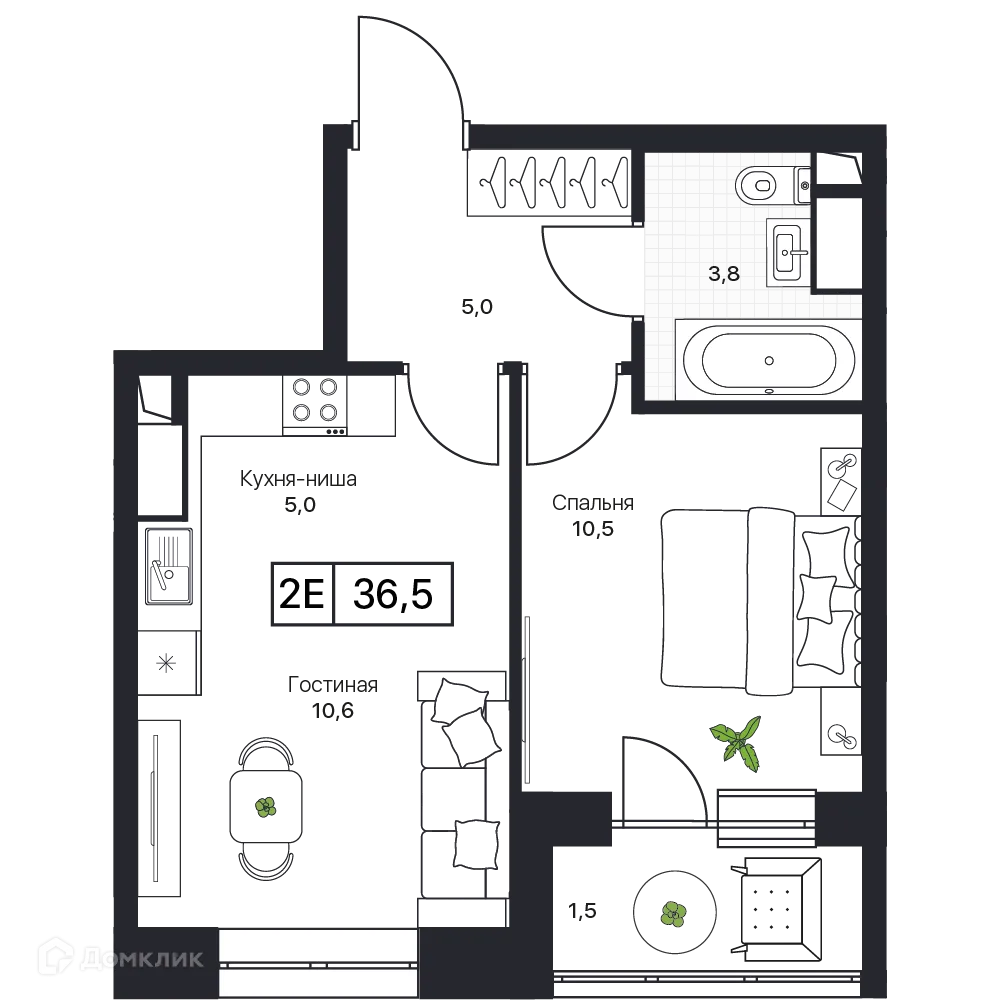 Фото квартиры в ЖК Пушкино Град