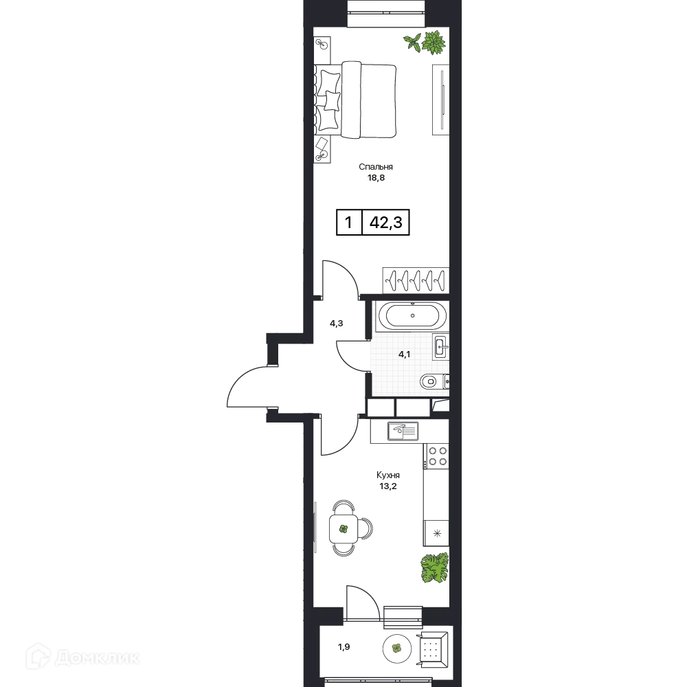 Фото квартиры в ЖК Пушкино Град