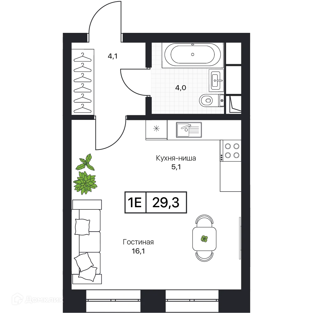 Фото квартиры в ЖК Пушкино Град