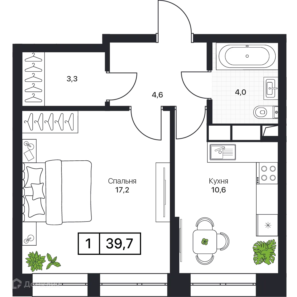 Фото квартиры в ЖК Пушкино Град