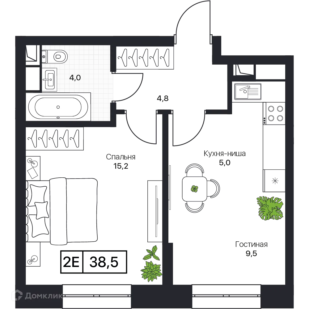 Фото квартиры в ЖК Пушкино Град