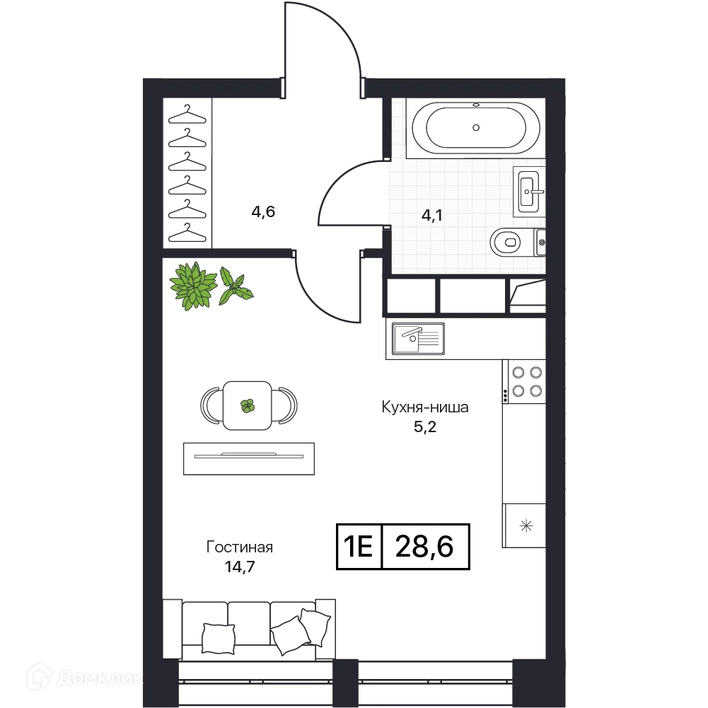 Фото квартиры в ЖК Пушкино Град