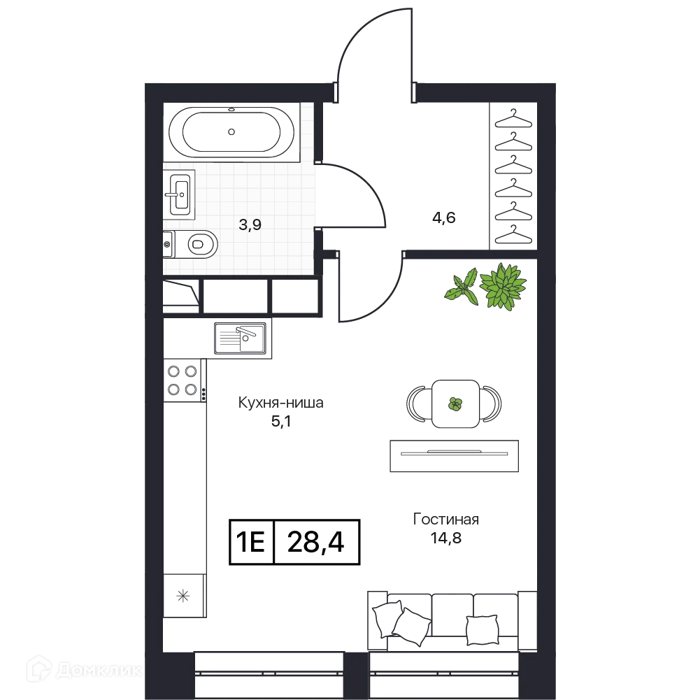 Фото квартиры в ЖК Пушкино Град