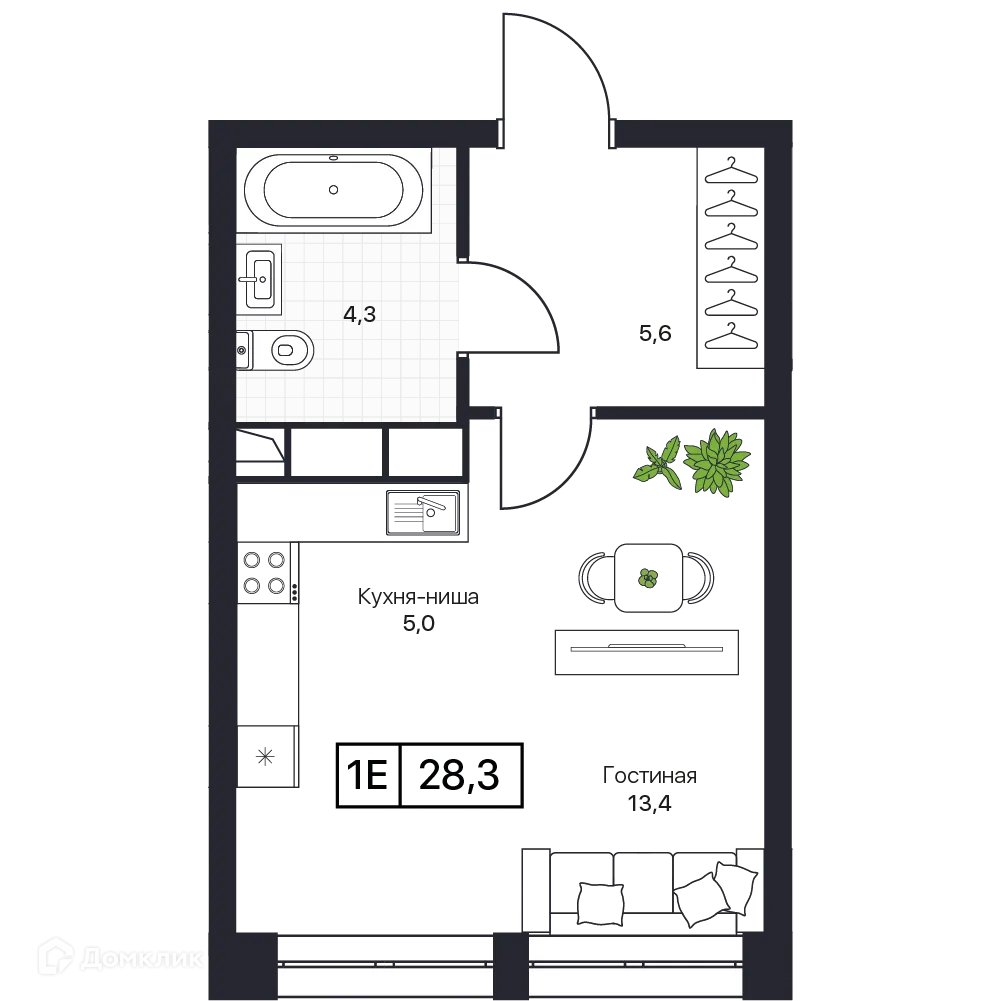 Фото квартиры в ЖК Пушкино Град