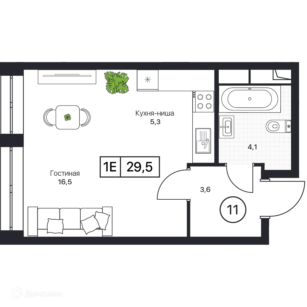 Фото квартиры в ЖК Пушкино Град