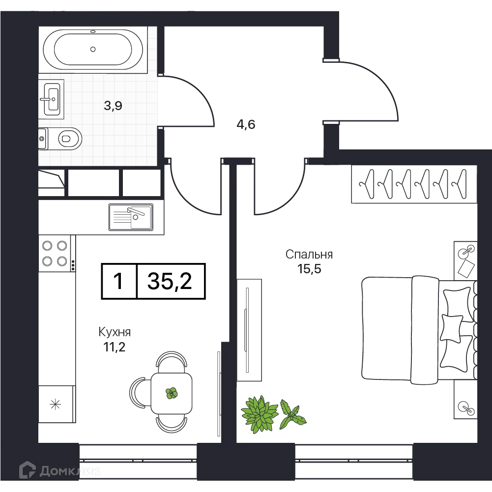 Фото квартиры в ЖК Пушкино Град