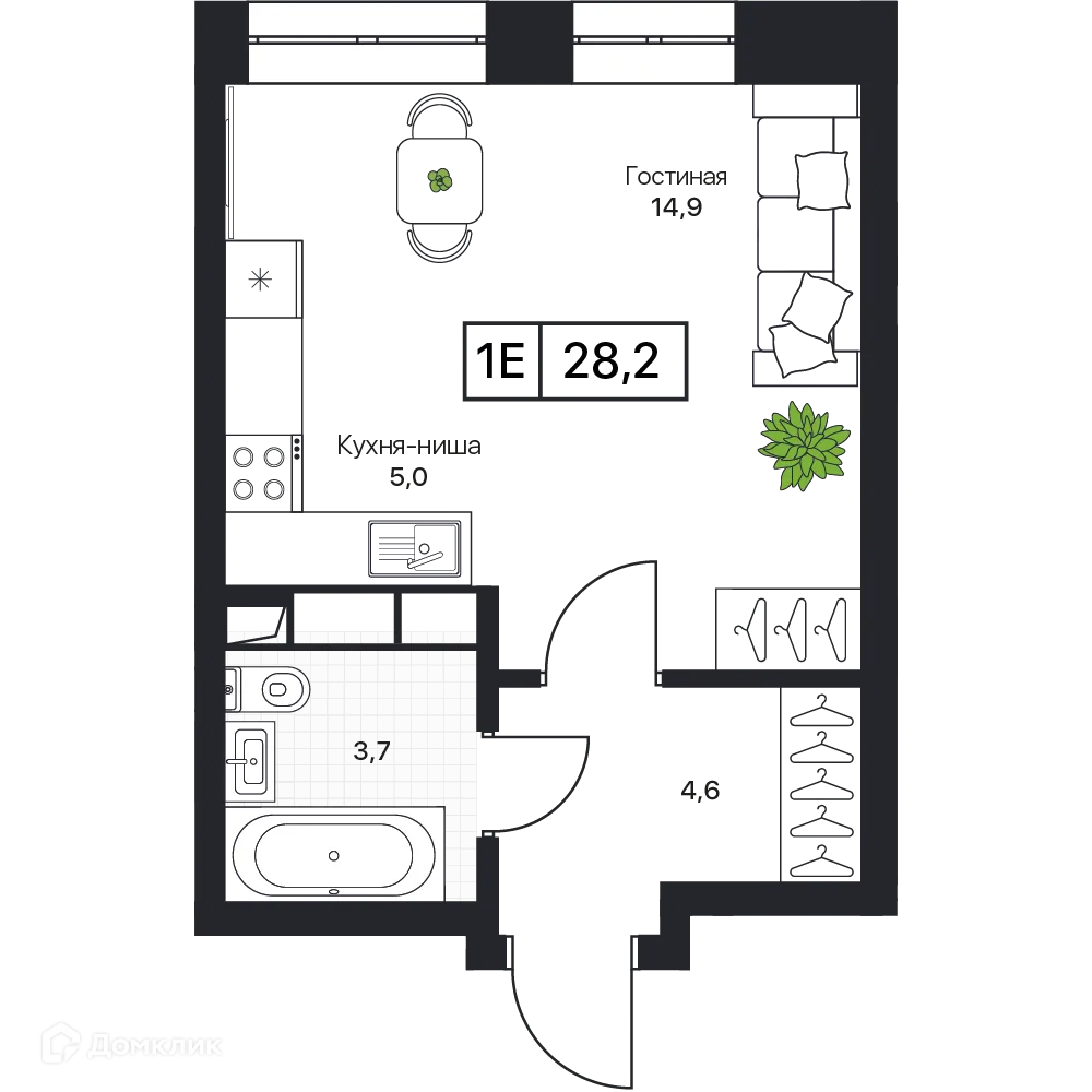 Фото квартиры в ЖК Пушкино Град