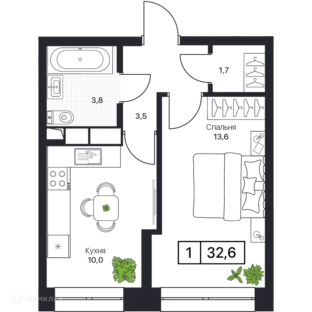Фото квартиры в ЖК Пушкино Град
