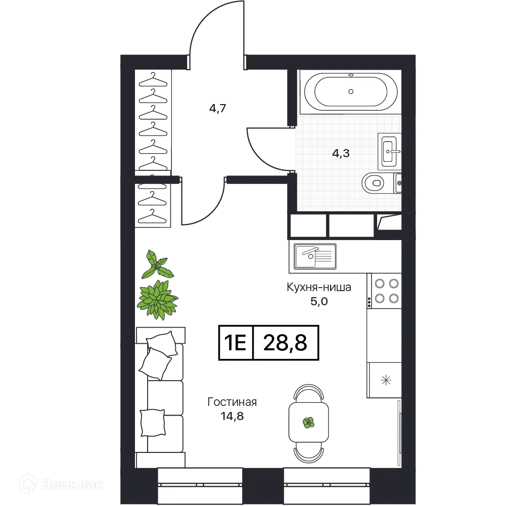 Фото квартиры в ЖК Пушкино Град