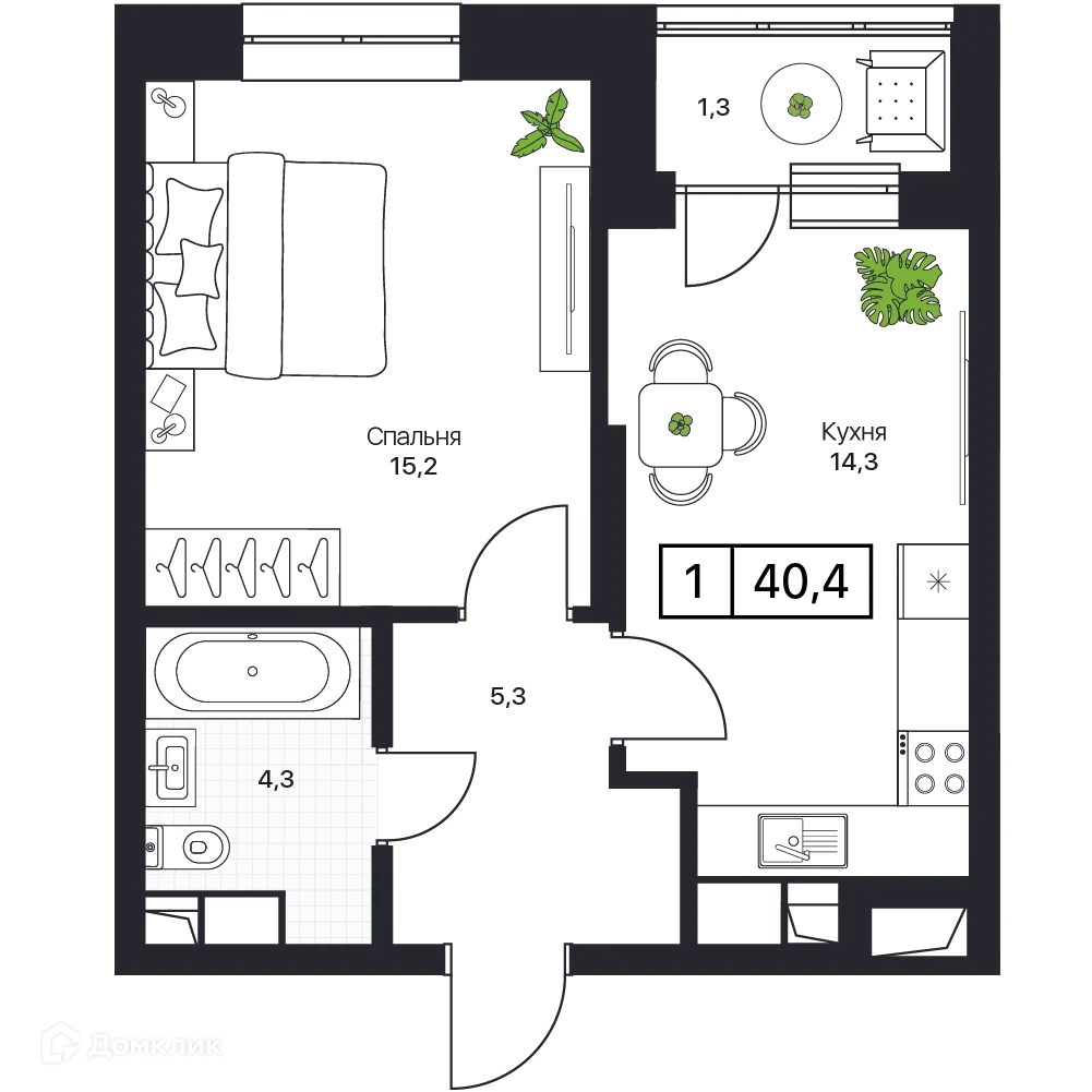 Фото квартиры в ЖК Пушкино Град