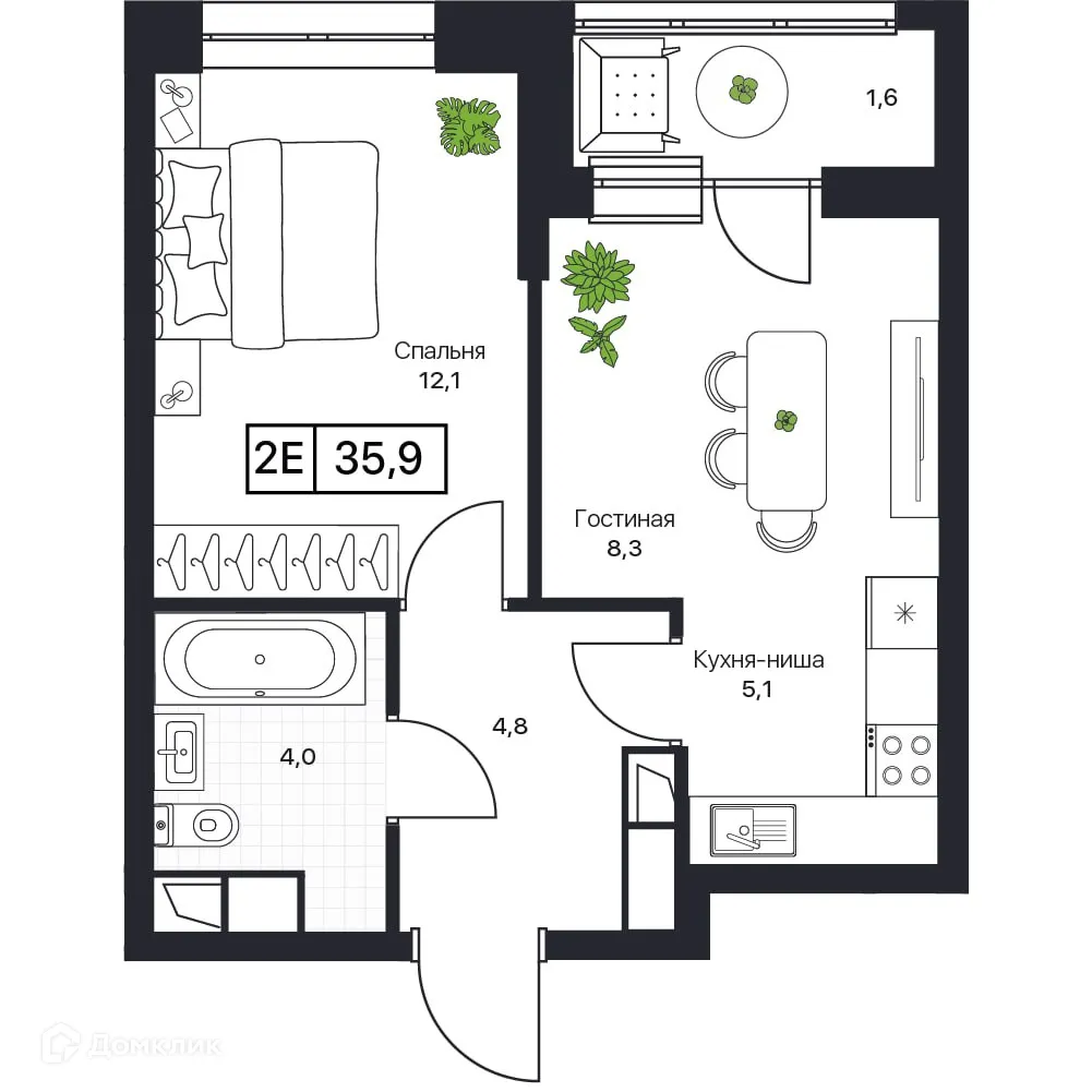 Фото квартиры в ЖК Пушкино Град