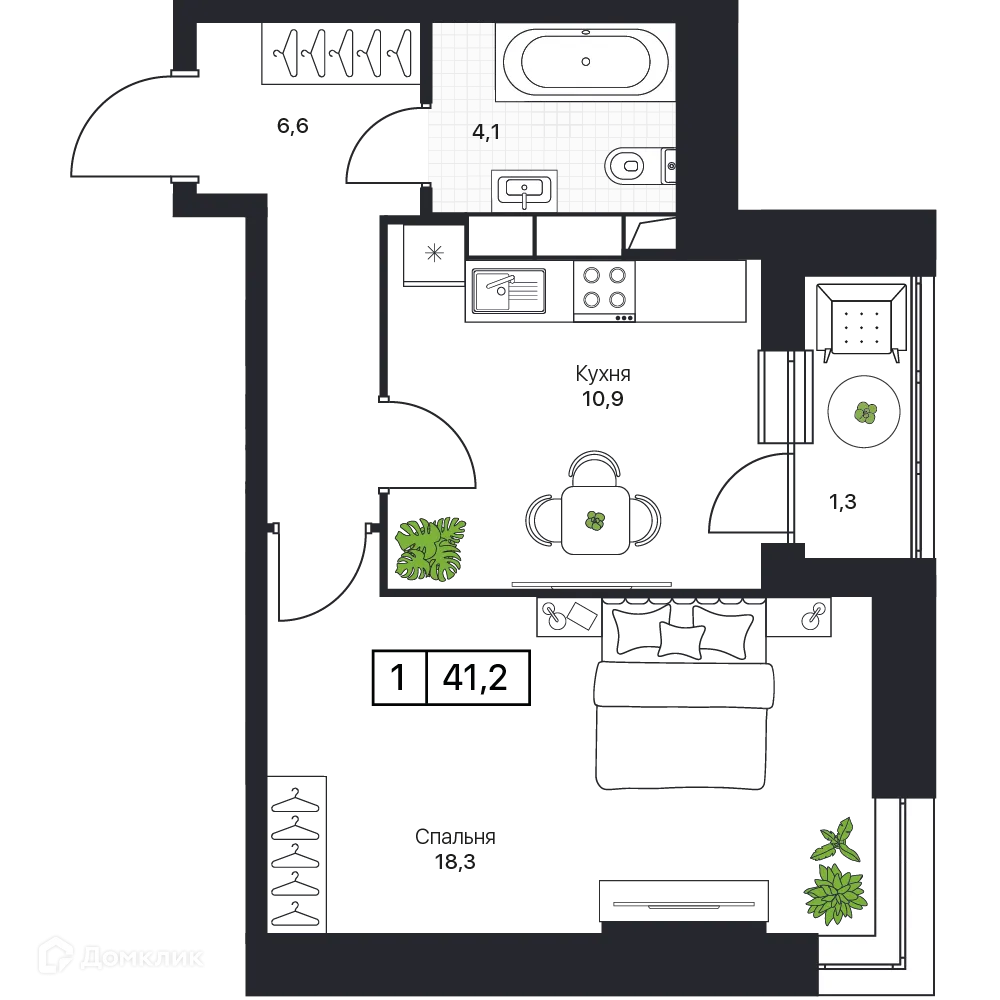 Фото квартиры в ЖК Пушкино Град