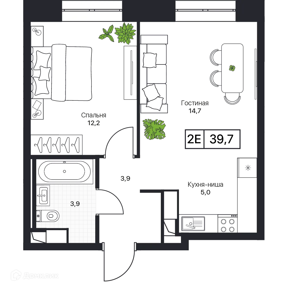 Фото квартиры в ЖК Пушкино Град