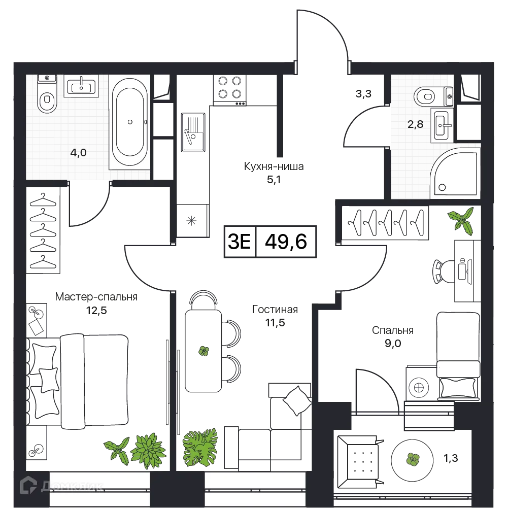 Фото квартиры в ЖК Пушкино Град