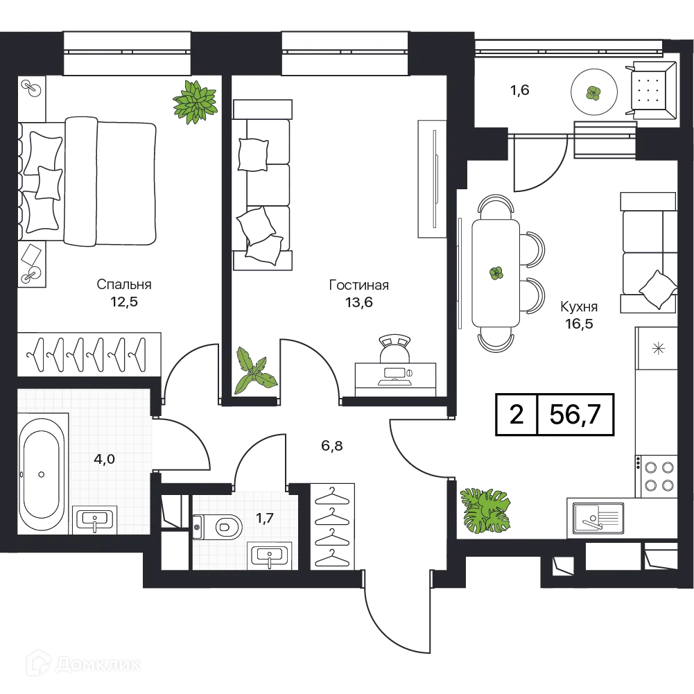 Фото квартиры в ЖК Пушкино Град