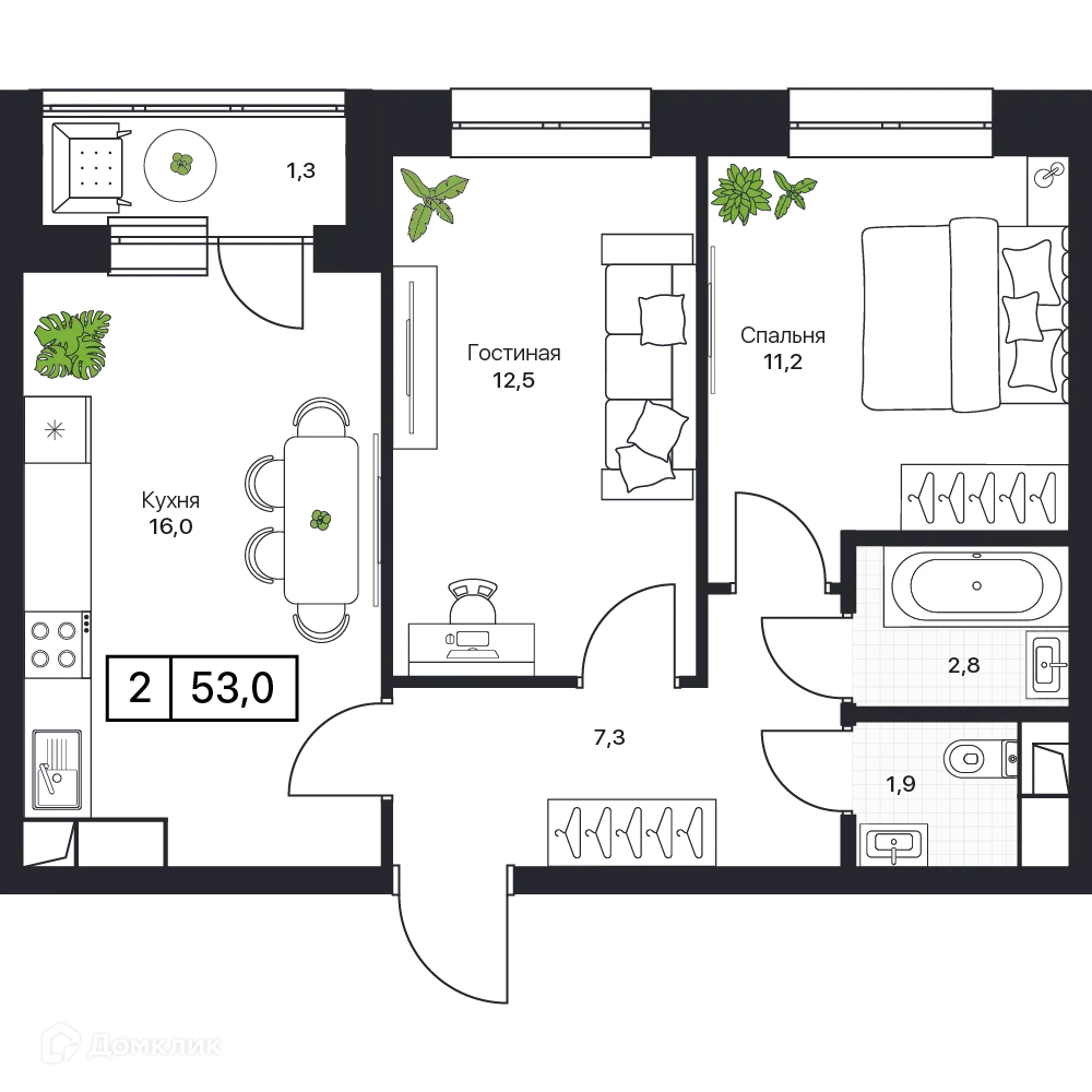 Фото квартиры в ЖК Пушкино Град