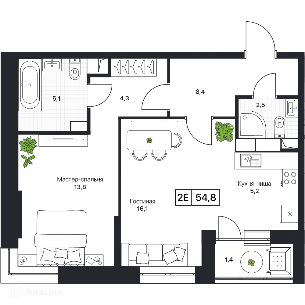 Фото квартиры в ЖК Пушкино Град