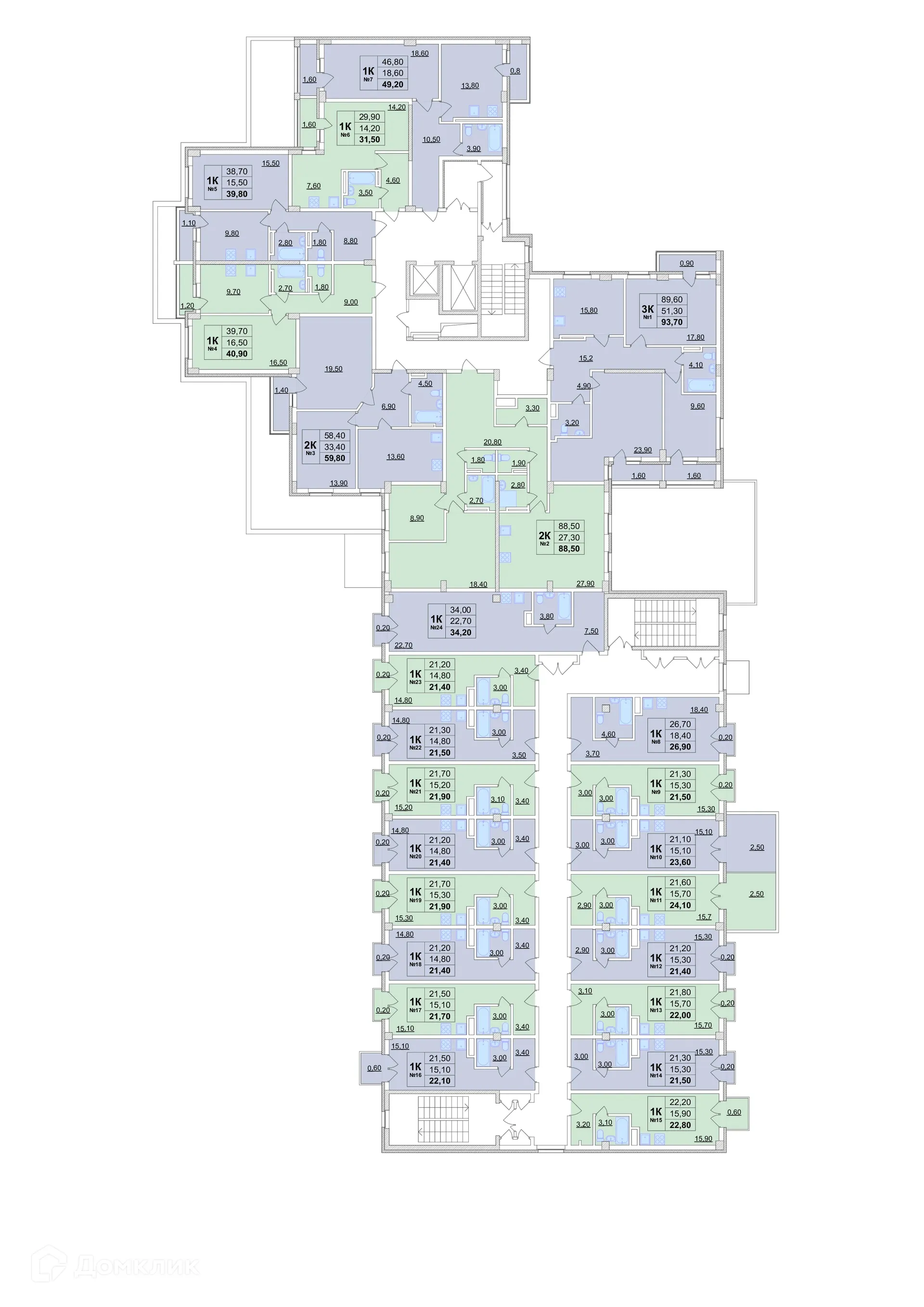 Планировка студии квартиры 21.6 м² в ЖК "Город чемпионов. Твой", г. Кстово — фото 1