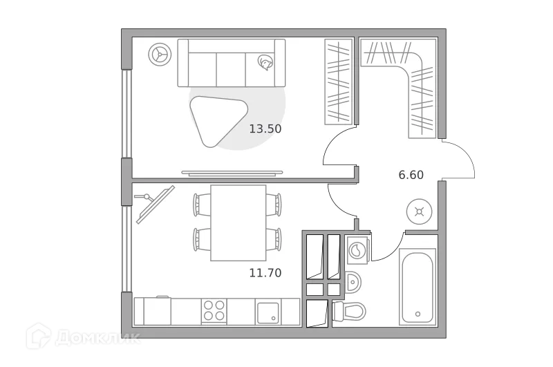 Фото квартиры в ЖК «Бригантина»