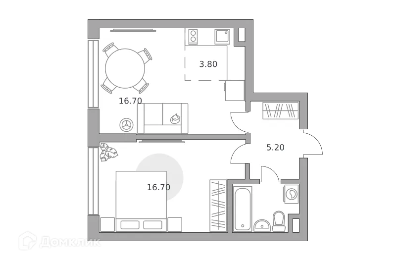 Фото квартиры в ЖК «Бригантина»
