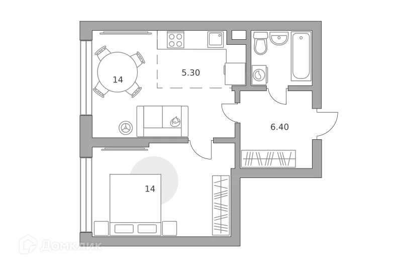 Фото квартиры в ЖК «Бригантина»