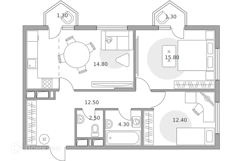 Фото квартиры в ЖК «Бригантина»