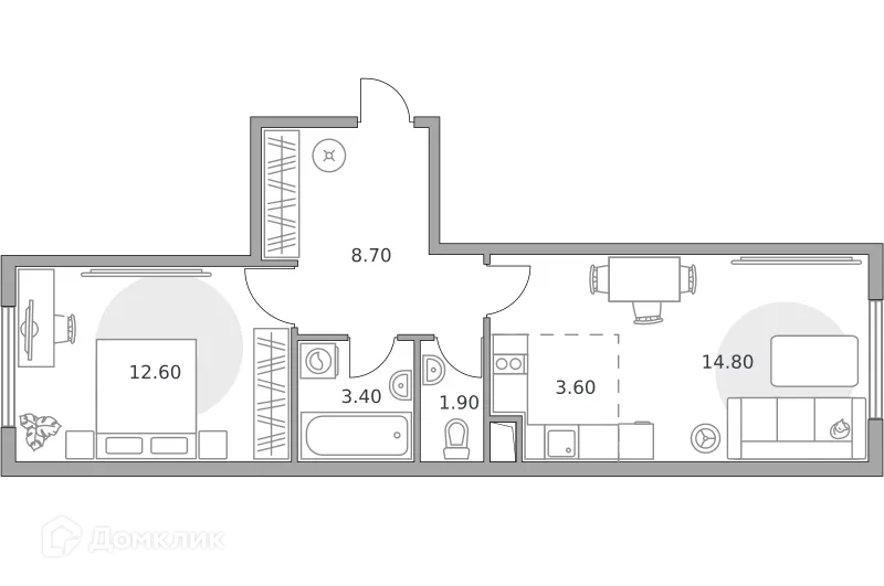 Фото квартиры в ЖК «Бригантина»
